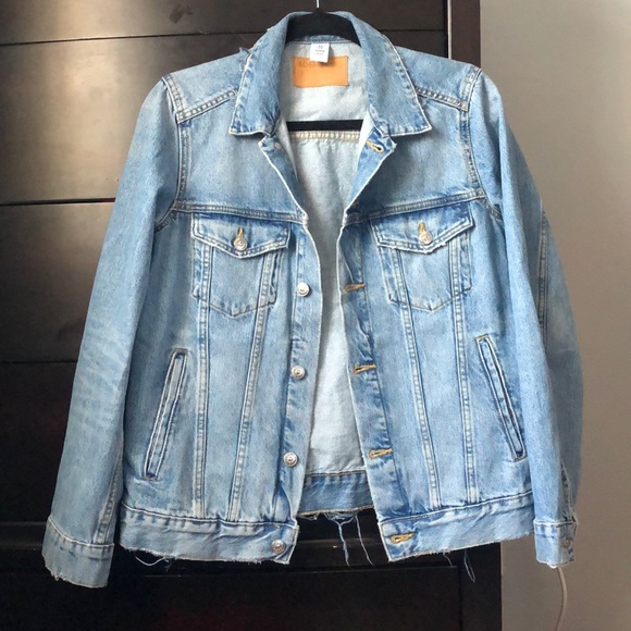 h&m oversized jean jacket